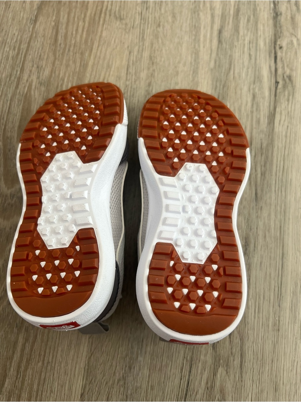 Vans Gray & White Kids Sneakers - Picture 5 of 6